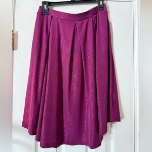 LuLaRoe Magenta A-Line Skirt